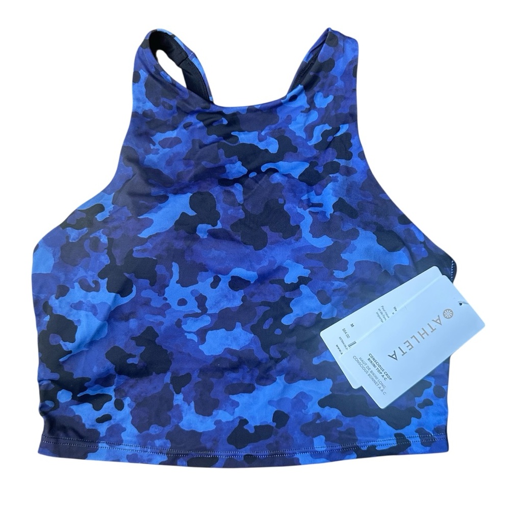 Athleta Blue and Black Bikini Swimwear NWT